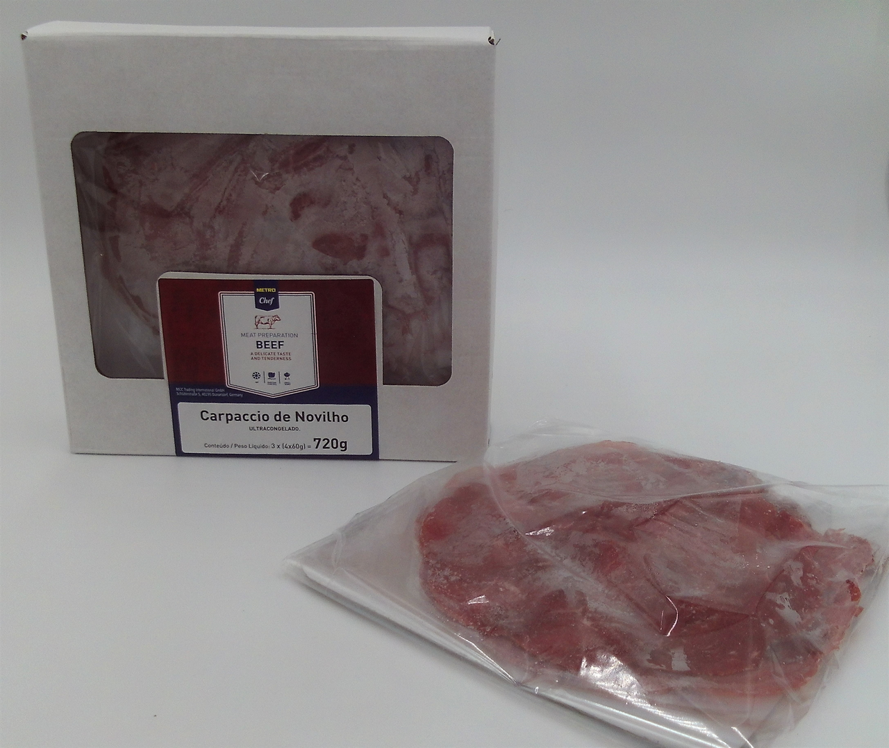 METRO Chef Carpaccio Nov CX 3 (4X60G) vácuo Congelado