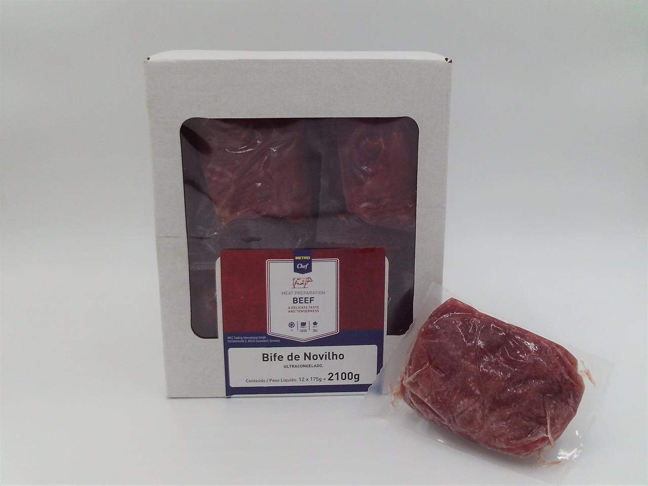 METRO Chef Bife Novilho cx 12x175g Congelado