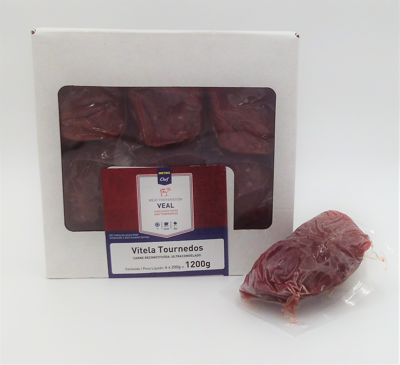 METRO Chef Tournedos Vit Cx1.2K(6X200G) Congelados