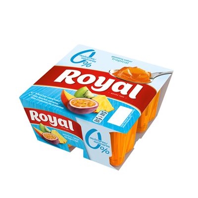 Gelatina Royal Tropical sem Açúcar 4x90g
