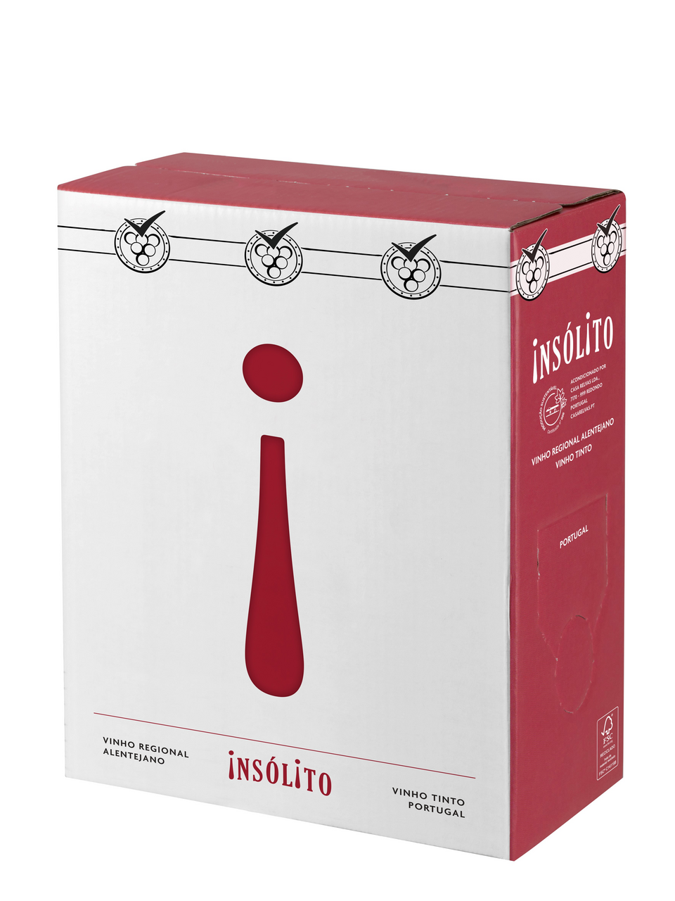 INSÓLITO Vinho Bag In Box Tinto 3 L