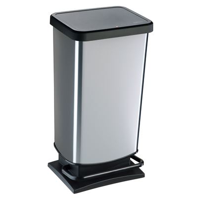 Balde do Lixo com Pedal Tarrington House Cinza 40L