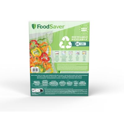 Sacos para Embalar a Vácuo FoodSaver 36x28,4cm 26 Unidades