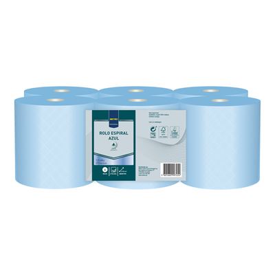 Rolo Espiral Industrial METRO Professional Azul 6x125m