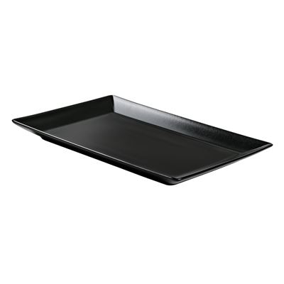 Prato Retangular METRO Professional Preto 30x20cm (6 un)