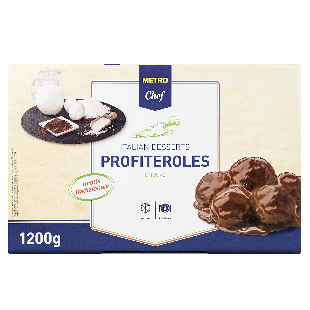 METRO Chef Profiteroles com chocolate 1,2KG