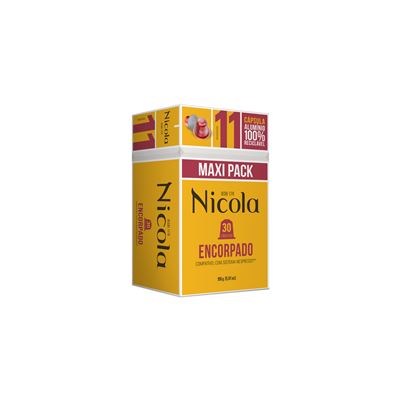 Cápsulas de Café Nicola Encorpado Compatíveis Nespresso 30un