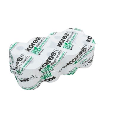 Rolo de Papel Térmico Grafoplas 80x60x12 mm Sem BPA 8 Unidades