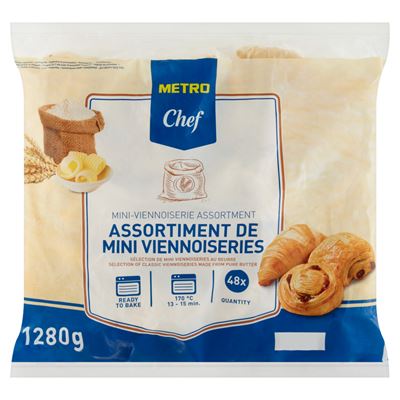 Sortido de Mini Pastelaria Congelada METRO Chef 1280g