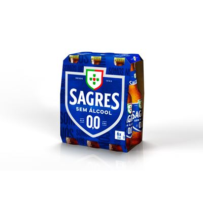 Cerveja Sagres Branca 0,0% Sem Álcool 6x33cl
