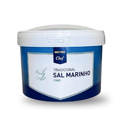Sal Marinho Tradicional Fino METRO Chef 3kg
