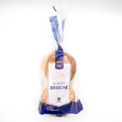 Pão de Hambúrguer Brioche com Manteiga METRO Chef 330g
