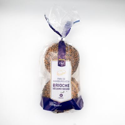 Pão de Hambúrguer Brioche com Sésamo METRO Chef 300g