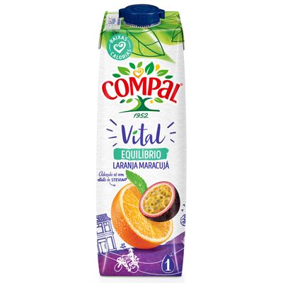 Néctar Compal Vital Laranja e Maracujá 1L