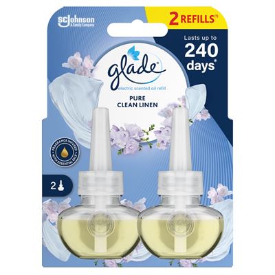 Recarga para Ambientador Elétrico Glade Clean Linen 2x20ml