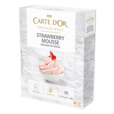 Preparado para Mousse de Morango Carte d'Or 3x210g