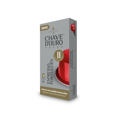Cápsulas de Café Espresso Chave d'Ouro 10un