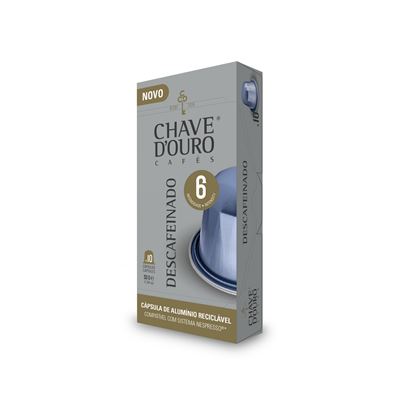 Cápsulas de Café Descafeinado Chave d'Ouro 10 un