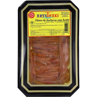 Filetes de Anchova em Azeite Aperitivos Iñaki 125g