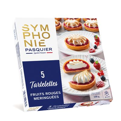 Tartelete de Frutos Vermelhos com Merengue Symphonie Congelada 5x100g