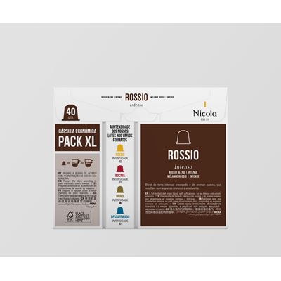 Cápsulas de Café Nicola Rossio XL 40un (compatíveis Nespresso)