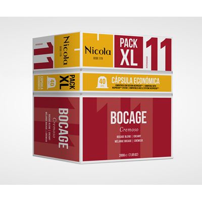 Cápsulas de Café Nicola Bocage XL 40un