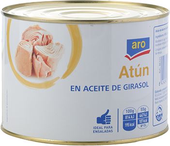 Atum ARO em Pedaços em Óleo Vegetal 1,7kg