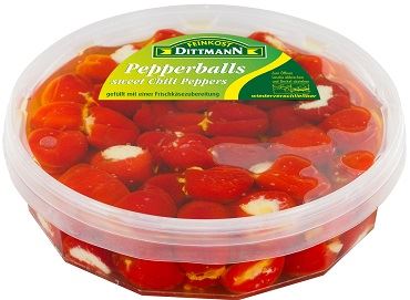 Feinkost Dittmann Pimentos Pepperball Recheados com Queijo 1kg