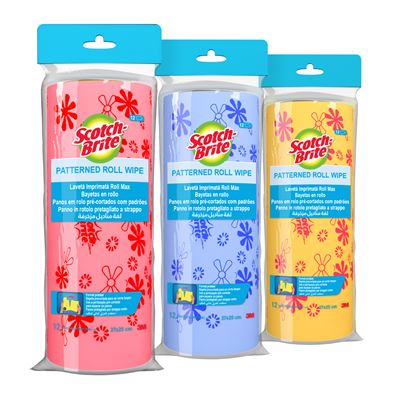 Rolo de Panos de Limpeza Scotch Brite 12 Unidades