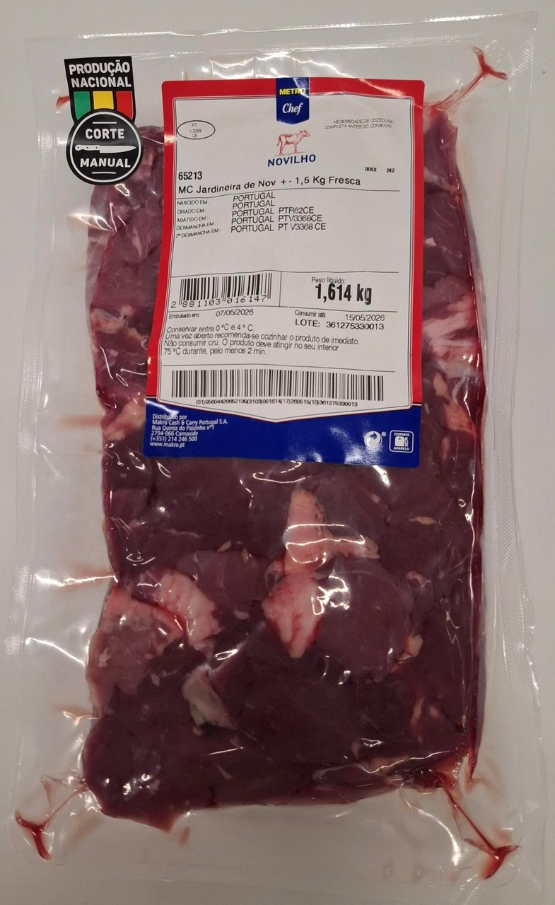 METRO Chef Jardineira Novilho +-1,5kg Vácuo Fresco