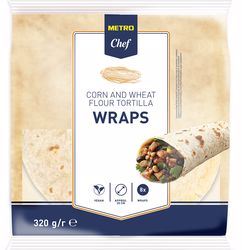 Tortilla Wrap de Milho METRO Chef 20cm 8un