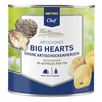 Corações de Alcachofra Grandes METRO Chef 2,5kg