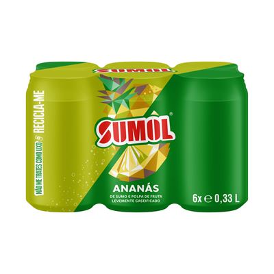 Refrigerante Sumol Ananás Lata 6x33cl