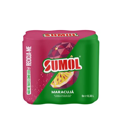 Refrigerante Sumol Maracujá 6x33cl Lata