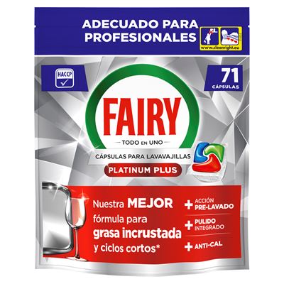 Pastilhas Máquina Loiça Fairy Platinum Plus 71 Unidades
