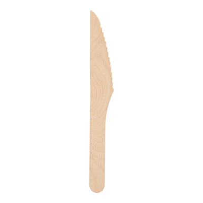Faca de Madeira Descartável Pure 16,5cm 50un