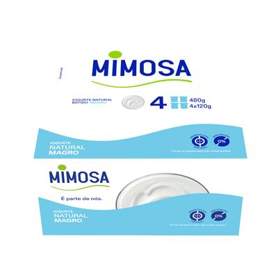 Iogurte Magro Natural Mimosa 4x120g