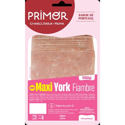 Fiambre Primor Max York Fatiado 500g