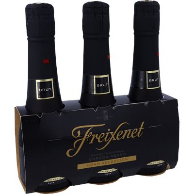 Espumante Freixenet Cordon Negro Brut 3x20cl