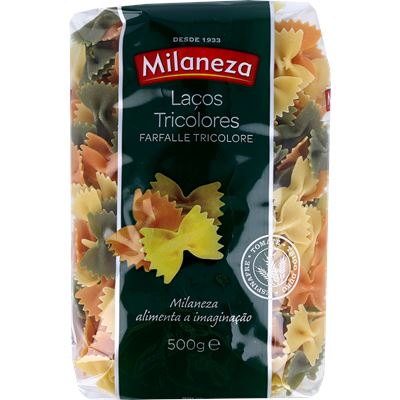 Massa Farfalle Tricolor Milaneza 500g