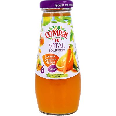 Néctar Compal Vital Laranja, Cenoura e Manga 15x20cl