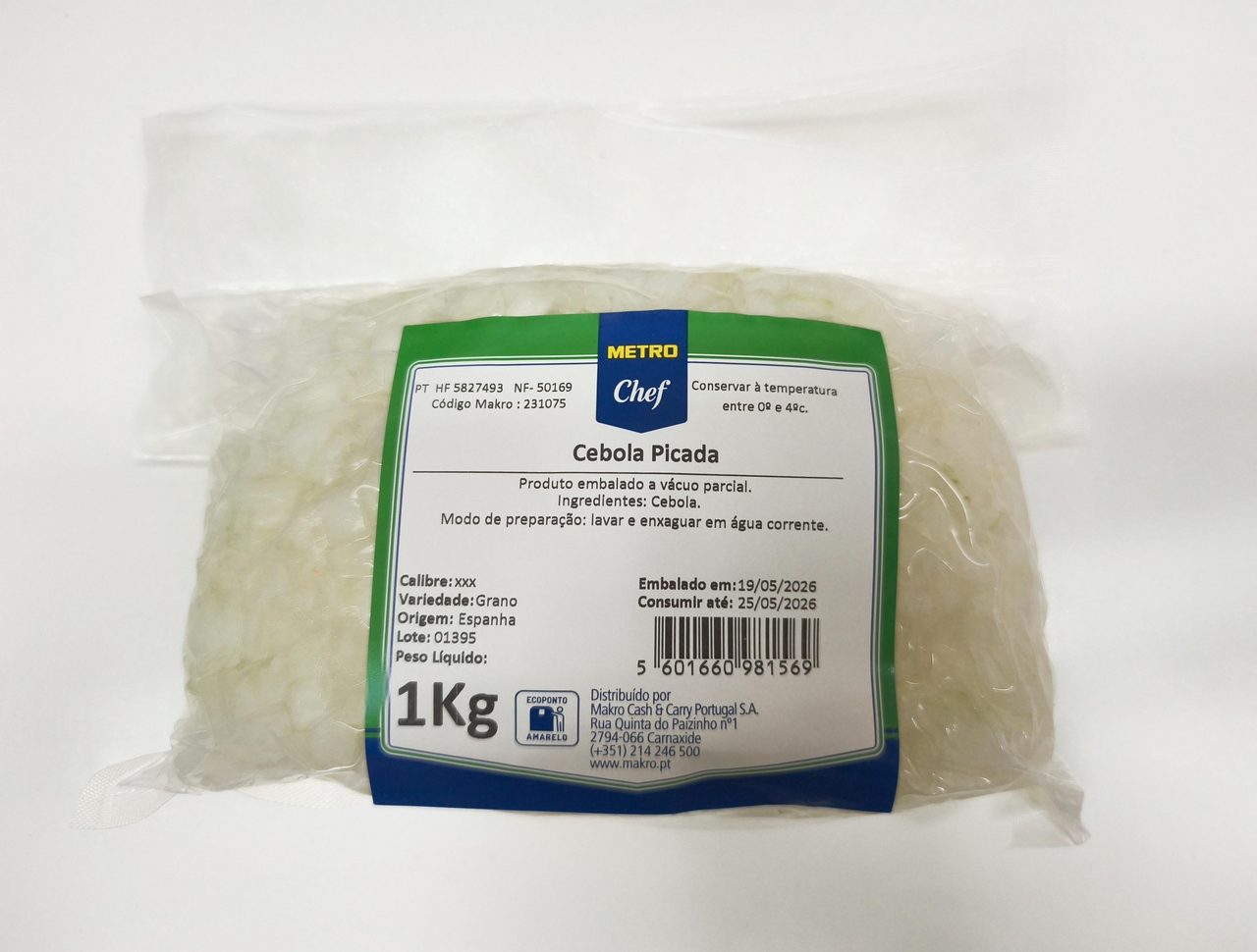 METRO Chef Cebola Picada 4 Gama 1kg