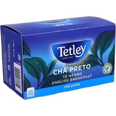 Chá Preto Tetley 20 Saquetas