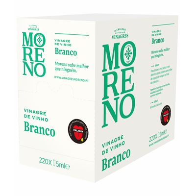 Vinagre de Vinho Branco Moreno Monodose 220x5ml