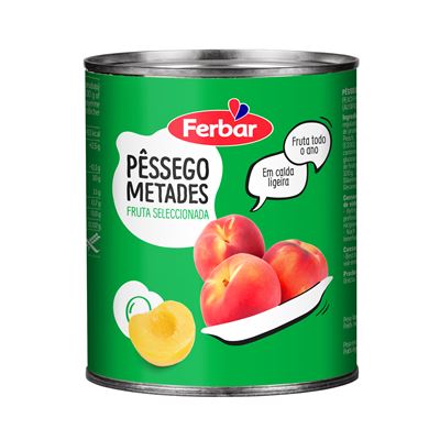 Pêssego em Calda Metades Ferbar 820g