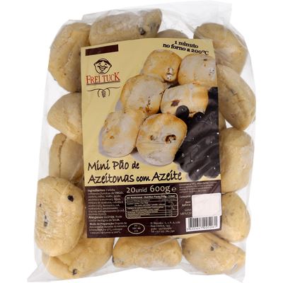 Mini Pão de Azeitonas com Azeite Frei Tuck Congelado 20 un