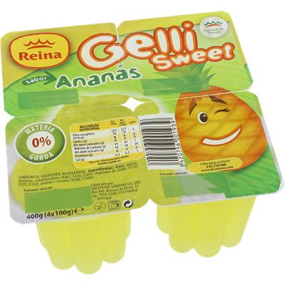Gelatina Reina Ananás 4x100g