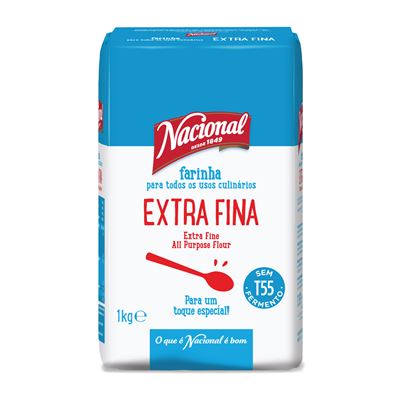 Farinha de Trigo Extra Fina Nacional 1kg