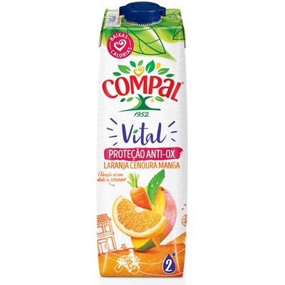 Néctar Compal Vital Laranja, Cenoura e Manga 1L