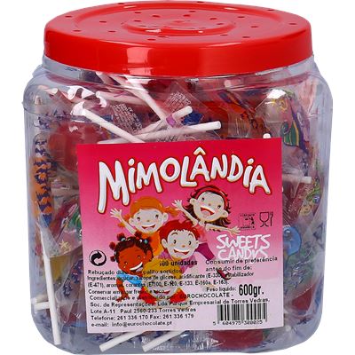 Chupas Redondos Sortidos Mimolandia 100 un